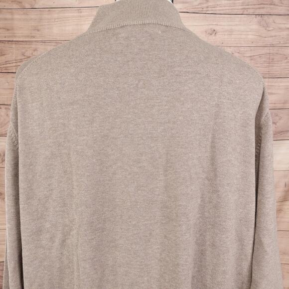 Roundtree & Yorke Sweater Mens 2XL Quarter Zip Pullover Lightweight Knit Casual - Picture 6 of 10